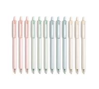 U Brands U-eco Pastel Speckle Gel Click Pens - 12 Count (3142U01-24) Plant-Based, Reclaimed Wheat Straw, 0.7mm Black Ink