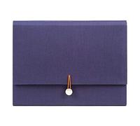 U Brands Vintage Geo Fashion Expandable File Folder, Letter Size, 7 Pockets, Navy, 3504U04-24