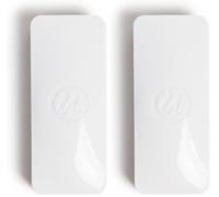 U Brands Whiteboard Eraser, Magnetic Dry Wipe Board Cleaner 5x12.7x2.5 cm in White, Lightweight Modern Design with Premium Felt Surface, Classroom Essential for School, Office, Home (Pack of 2)