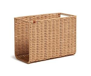 U Brands Woven Hanging File Basket, Office Organization Supplies, 1 Count