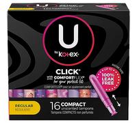 U by Kotex Click Regular Tampons, Box Of 16 Tampons