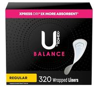 U by Kotex Curves Regular Liners, Unscented, 40 Count by U by Kotex