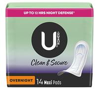 U by Kotex Security Maxi Pads, Overnight, Unscented, 14 Count