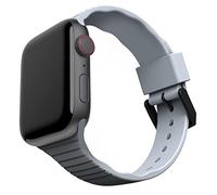[U] by UAG Compatible with Apple Watch Band 49/46/45/44mm iWatch Series Ultra 3/Ultra 2/Ultra/4-11/SE3/SE2/SE, Striped Breathable Silicone Sport Replacement Strap, Aurora Soft Blue