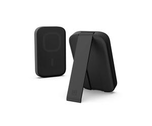 U by UAG Magnetic Wireless Portable Charger 18W Power Bank 4000mAh USB-C Fast Charging External Backup Battery with Kickstand Compatible with iPhone 17, Galaxy S25, Lucent Black