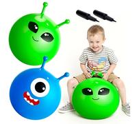 U&C Planet 2 Pack-18 Inch Space Hopper Kids Bouncy Hopper Ball with Pump, Anti-Slip Hopperball for Kids Ages 3-8, Outdoor Indoor Play Coordination Development Toy, Choice