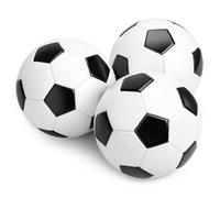 U&C Planet 3 Pack Training Football Size 5 Soccer Balls Premium PVC Leather Ball for Training & Matches in All Weather