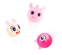 U&C Planet 3 Set Bouncy Balls Super Soft Plush Animal Toys for Kids, High Bouncing up to 10FT, Gift for Toddlers Boys Girls Ages 3+