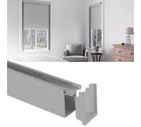 U-Channel Blackout Strips for Curtains & Blinds 2 Pack Light Blockers for Bedroom 55.1in Gray Side Track Light Blocking Solutions