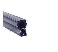 U Channel Edge Trim,Rubber Seal Strip, U Rubber Seal Strip 3.28FT Black Car Door Rubber Seal Strip with Top Bubble for Cars Boats Home Applications,Car Weather Striping,Height x Width,32mm x 18mm (Si