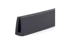 U Channel Edge Trim, U Channel Draft Excluder Rubber Seal Tape Multiple Sizes Black 5M(6Mm*10Mm)