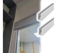 U Channel Light Blocking Strips for Roller Blinds2pcs White 38cm Aluminium Alloy Effective Light Gap Blockers Fits 30120cm Curtains Black Grey Options Available