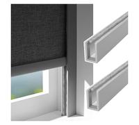 U-Channel Light Gap Blockers for Shades, 40 50 60 70 80 90 in Extra Long Light Blocking Strips for Blinds, 2 Pack Light Blockers for Nursery Bedroom Dormitory(2Pcs Gray,78in/198.1cm)