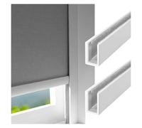 U-Channel Light Gap Blockers for Shades, 40 50 60 70 80 90 in Extra Long Light Blocking Strips for Blinds, 2 Pack Light Blockers for Nursery Bedroom Dormitory(2Pcs White,62in/157.5cm)