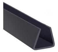 U Channel Rubber Edge Trim,rubber seal, 3.28FT Black Flat Bottom Rubber U Channel Edge, Rubber Edge Protector Fits Sheet Metal DIY Projects, Car, Door(10mm x 14mm)