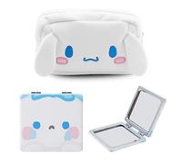 U-CHYTY Cartoon Makeup Bag Anime Plush Cosmetics Case Pink Kitty Pencil Case Kitty Capacity Bag for Women Girl, Bag-04, Fashion