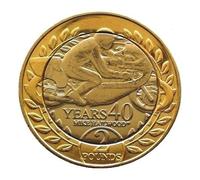 U-Coins 2018 Isle of Man Mike Hailwood 40th Anniversary Brilliant Uncirculated Two Pound £2 with Capsule Holder in a Pouch Wallet