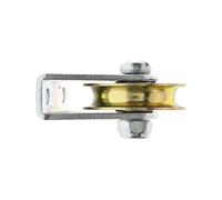 U Concave Pulley 6mm Steel Wire Rope Guide Bracket Fixed Pulley Hanging Wheel Guide for Industrial Lifting High Strength Steel Cable