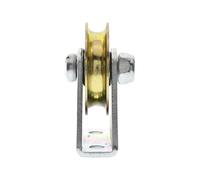 U Concave Pulley 6mm Steel Wire Rope Guide Bracket Fixed Pulley Hanging Wheel Guide for Industrial Lifting High Strength Steel Cable