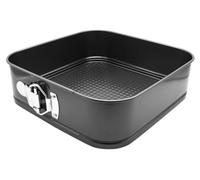 U COOK Cake Tins Pan for Baking, Non-Stick and Leakproof, Bake Oven Tray Round Mini Springform with Removable Bottoms. Birthday Christmas Cheesecake Spong Cakes. (20CM Square TIN)