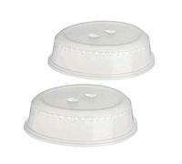 U-COOK Plate Cover for Food. Set of Microwave Dish Cover Slpash Guard for Kitchen, Air Ventilated, BPA Free, Dishwasher Safe. Size 26 cm. (2 PACK)