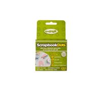 U-Craft Scrapbook Adhesive Dots Extra Strength Permanent Ultra Flat 10mm On A Roll Pack Of 250 (12 Packs)