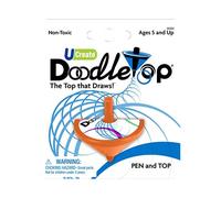 U-Create Doodletop: Single Doodle Activity Top That Draws While Spinning - Create Colorful Spirals and Art