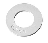 U/D Olympic Fractional Weight Plate 0.55lb~/2.2lbs Olympic Barbells Strength Training Micro Loading Fraction Weights Disc for Overcoming Plateaus (White 0.25kg)