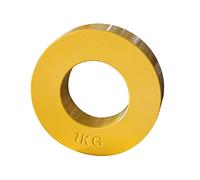 U/D Olympic Fractional Weight Plate 0.55lb~/2.2lbs Olympic Barbells Strength Training Micro Loading Fraction Weights Disc for Overcoming Plateaus (Yellow 1kg)