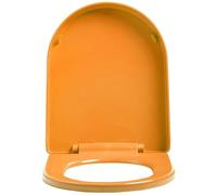 U/D-S Soft Close Toilet Seat with Adjustable Stainless Steel Hins - Quick Release for Easy Cleaning, Colorful PP Lid for Modern Bathrooms - & Slish Design