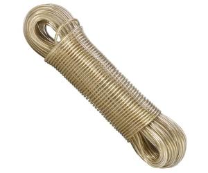 U-Excel 15M Washing Line Rope Heavy Duty Steel Core Laundry Clothes Hanging Lines Quality Thick Strong Plastic PVC Cover Garden Outdoor Rustproof Waterproof. (15 METRES)