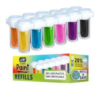 U-Fill Classic Paint Refills Refillable Paint Sticks, Eco-Friendly, Child Safe & Non-Toxic Art Supplies for Kids, Mess-Free, Multi-Surface, 1 x 12 Colours x 21g