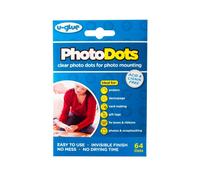 U-Glue Extra Thin Photo Adhesive Dots Permanent 10mm Pack Of 64 (2 Packs)