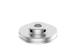 U-Groove Round Pulley - Single Groove PU O-Belt Pulley for Motor Spindle - Durable Aluminum Alloy (1PC)(W5 O20 Suit 4mm Bel)