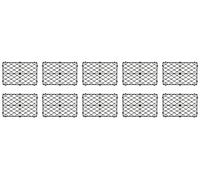 U Group Bar Glass Stacking Mats Black, AE018-BLK, Pack of 10