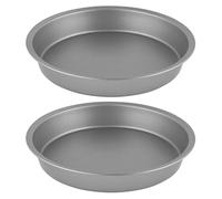 U HOME - 2 Pack Round Cake Tins - 8 Inch Non-Stick Cake Pans, Even Baking, Perfect for Layer Cakes, Brownies, Quiches, and More for Home and Commercial Use - Dishwasher Safe - 20.3cm x 3.5cm Depth