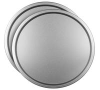 U HOME - Double The Delight: 2-Pack Premium Round Pizza Trays for Perfect Crusts Pan Pizzas Every Time 13 Inch - 33cm