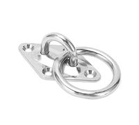 U Hook, Diamond Pad Eye Plate M6x66x40mm 316 Stainless Steel Ceiling Hook Wall Mount Ring Hook for Boat Yacht auto