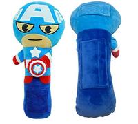 U/K Seat Belt Pillow for Kids, Car Pillow Car Seat Belt Cover, Vehicle Shoulder Pads, Iron Superhero Pillow, Safety Belt Protector Cushion(Captain America)