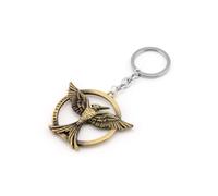 U/K The Hunger Games Mockingjay Keychain/Lovely Brass Keyring Jewelry Pendant Charms Jewelry Gifts for Men Boy Women Girl