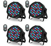 U`King 4PCS LED Par Can Lights 36 LED 72W Stage Light RGB
