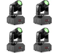 U`King 80W LED Moving Head Light RGBW DJ Lighting with d-mx512 Sound Activated RGBW Beam Light for Disco Party Club Lighting Show 4PCS