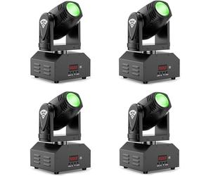 U`King 80W LED Moving Head Light RGBW DJ Lighting with d-mx512 Sound Activated RGBW Beam Light for Disco Party Club Lighting Show 4PCS