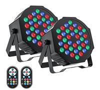 U`King LED Par Lights DJ Stage Light RGB 36 LED with Sound Activated Remote Control DJ Uplighting for Wedding Party Club Christmas Stage Lighting (2 Packs)