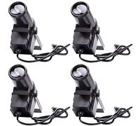 U`King LED Pinspot Lights with 30W RGBW Stage Spotlight Effect by dmx512 Great for Home DJ Disco Wedding Dance Party Mirror Ball Lighting(4pcs)