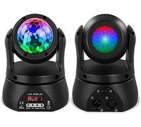 U`king Party Light Mini Moving Head Stage Light Party Lights DMX512 Control RGB for Party Bar Birthday Wedding Live Show