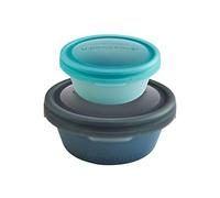 U-Konserve BounceBox Round Nesting Duo 100% Platinum Silicone Food Container - Night Harvest