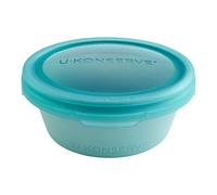 U Konserve Platinum Silicone Food Storage Bento Box Dual Seal Container - Leak Proof, Shatter Proof, Dishwasher Safe, Plastic Free - 20oz (Seafoam)