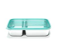 U Konserve - Split Rectangular Stainless Steel Food Containers with Silicone Lid - Island Teal - 28 oz / 825 ml