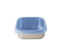 U Konserve Stainless Steel Food Storage Bento Box Container, Leak Proof Silicone Lid Dishwasher Safe - Plastic Free (15oz Blue)